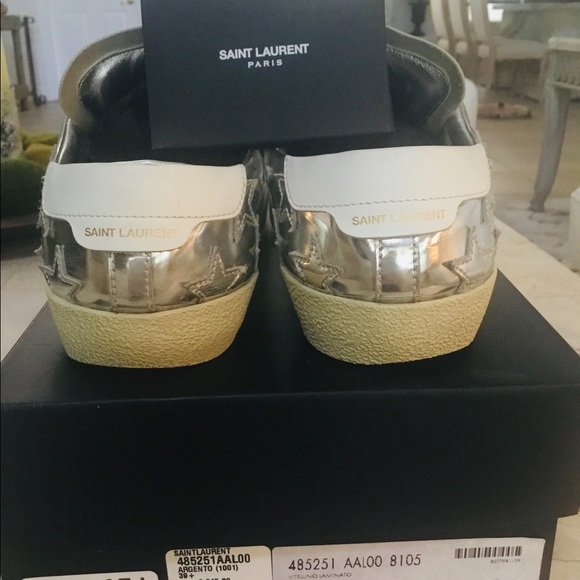 SAINT LAURENT STAR SNEAKER SIZE 39 1/2 - Picture 4 of 6
